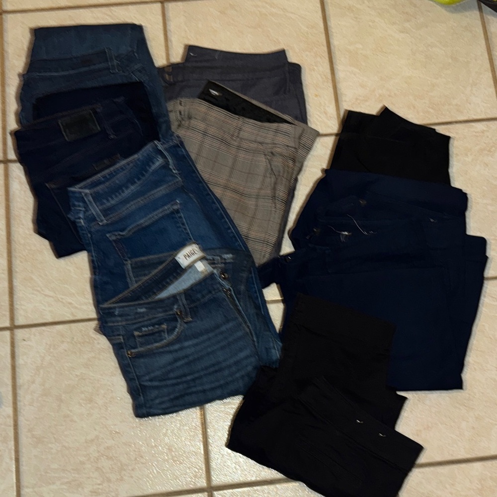 Denim set |  3 PAIGE pants | 10 pairs of 👖 , luxe denim & slacks